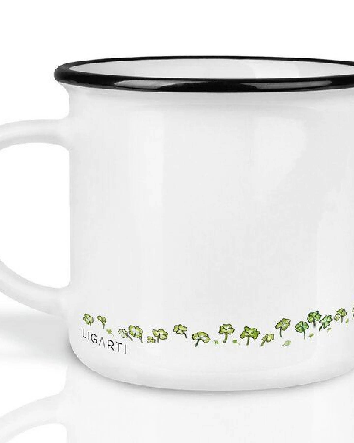 LIGARTI Keramiktasse – Wombats im Klee – Ansicht 2