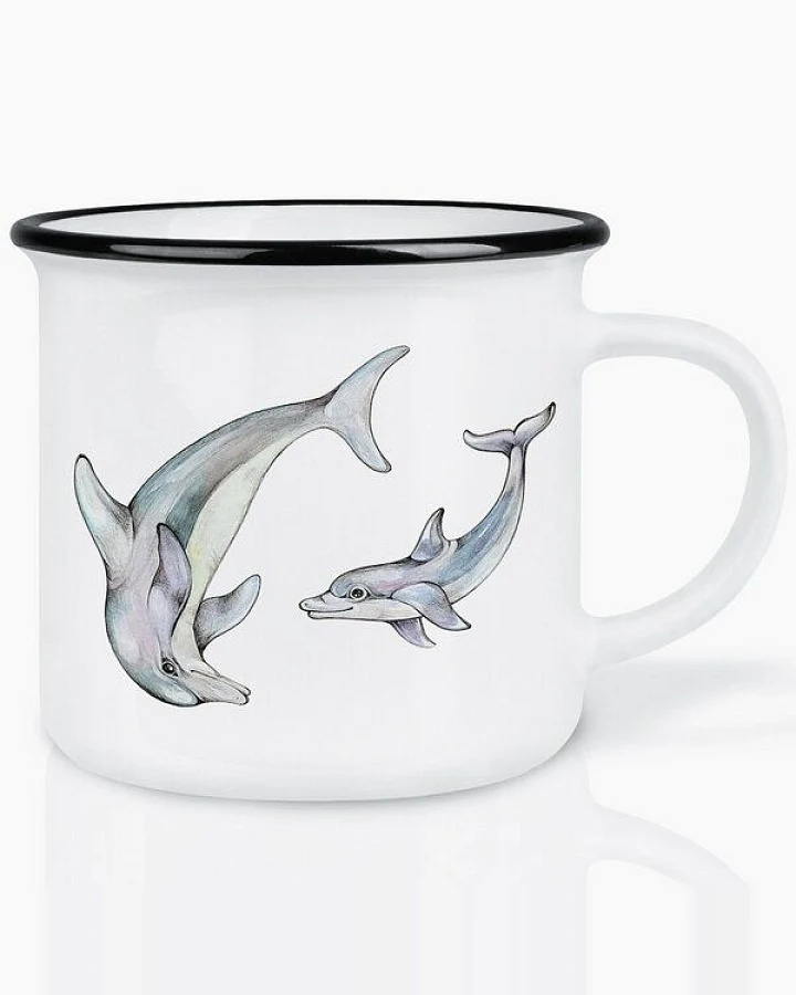 LIGARTI Keramiktasse – Delfine
