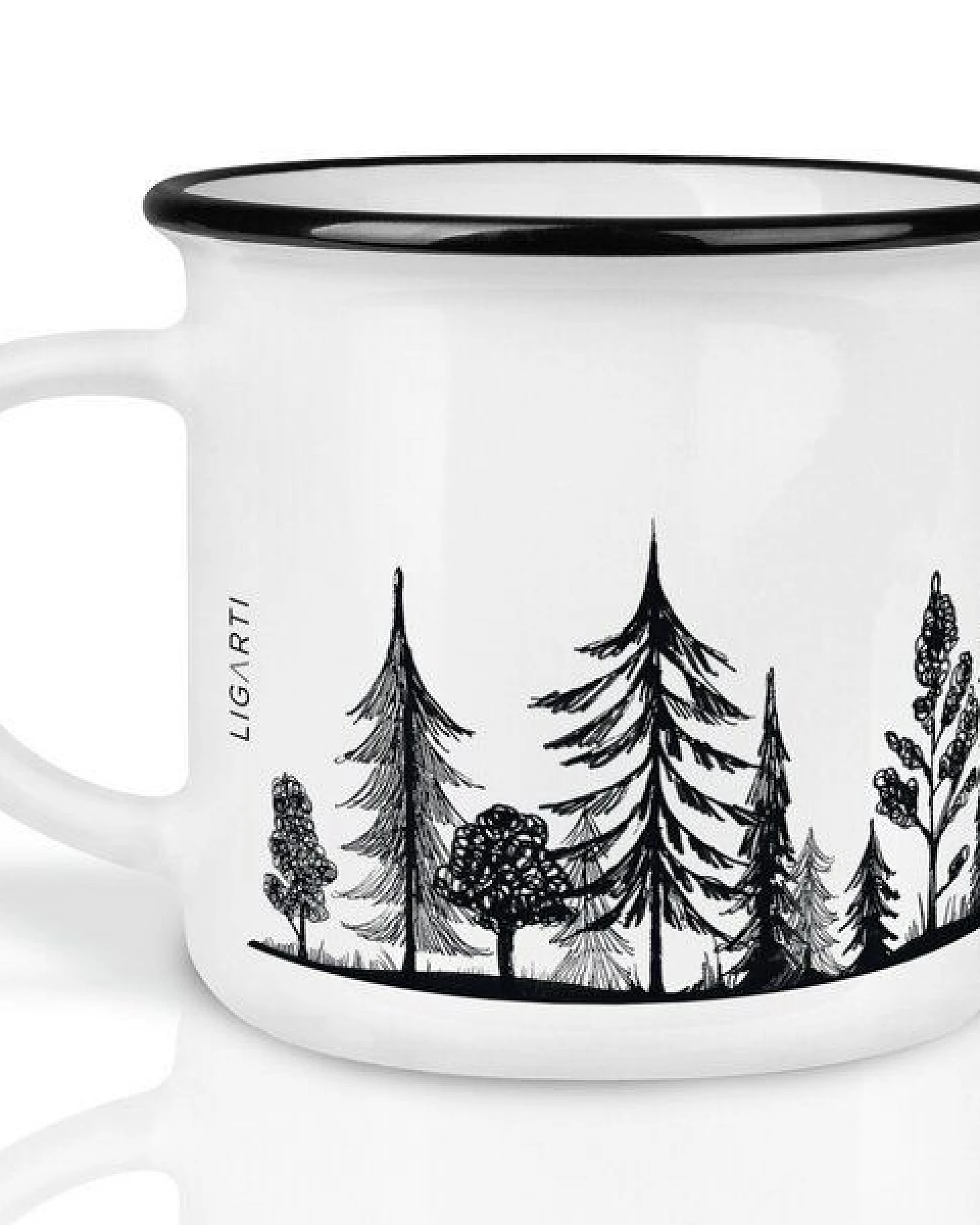 LIGARTI Keramiktasse – Wald – Ansicht 2