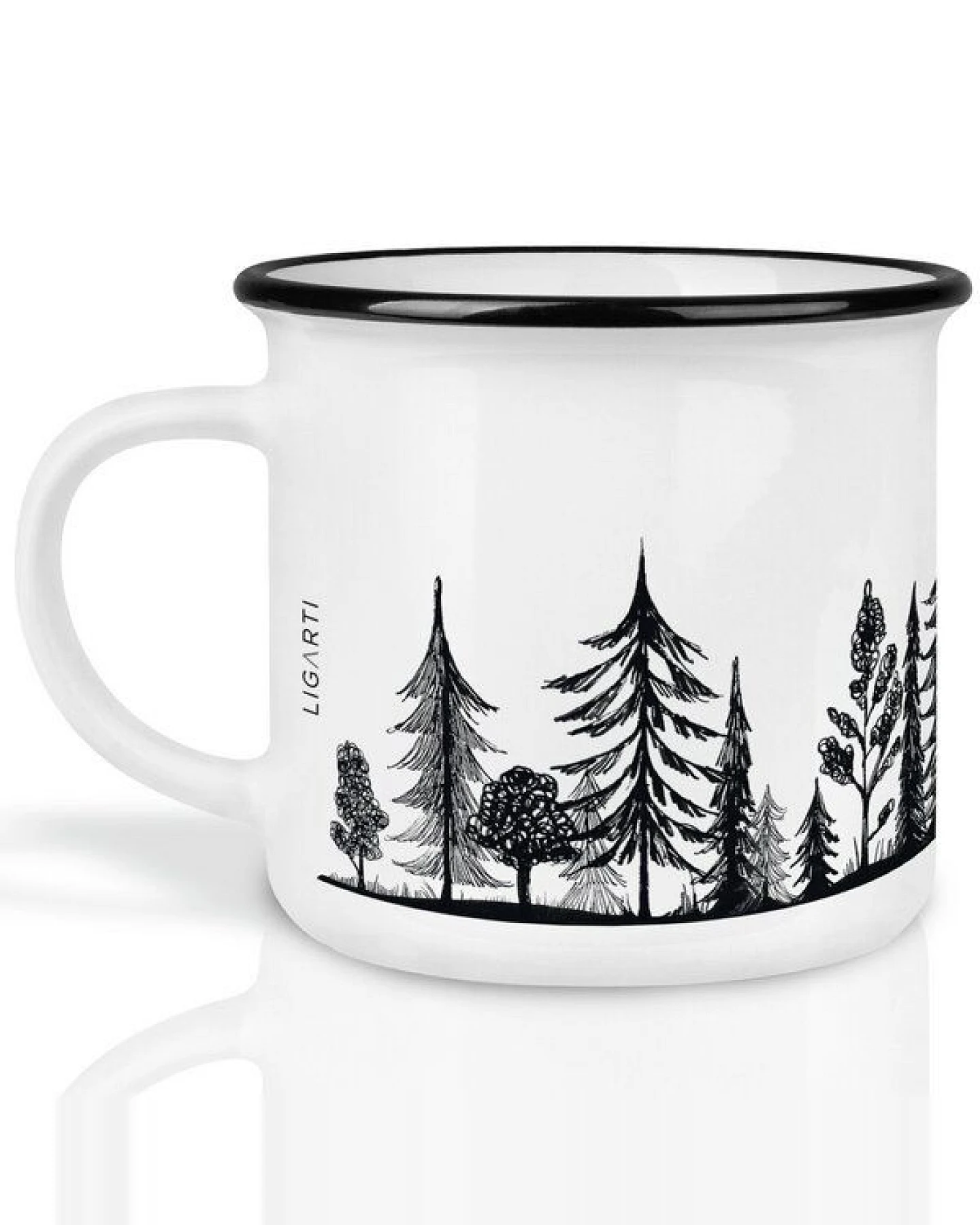 LIGARTI Keramiktasse – Wald – Ansicht 2