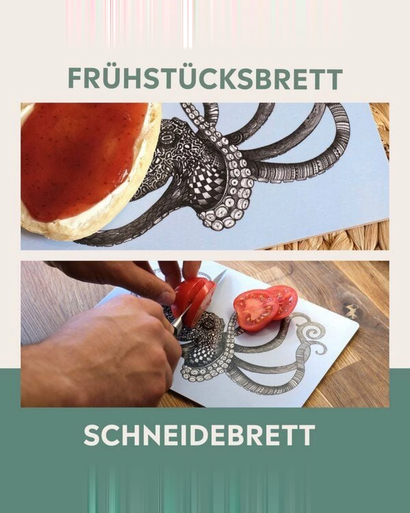 LIGARTI Holzbrettchen - Oktopus – Ansicht 4