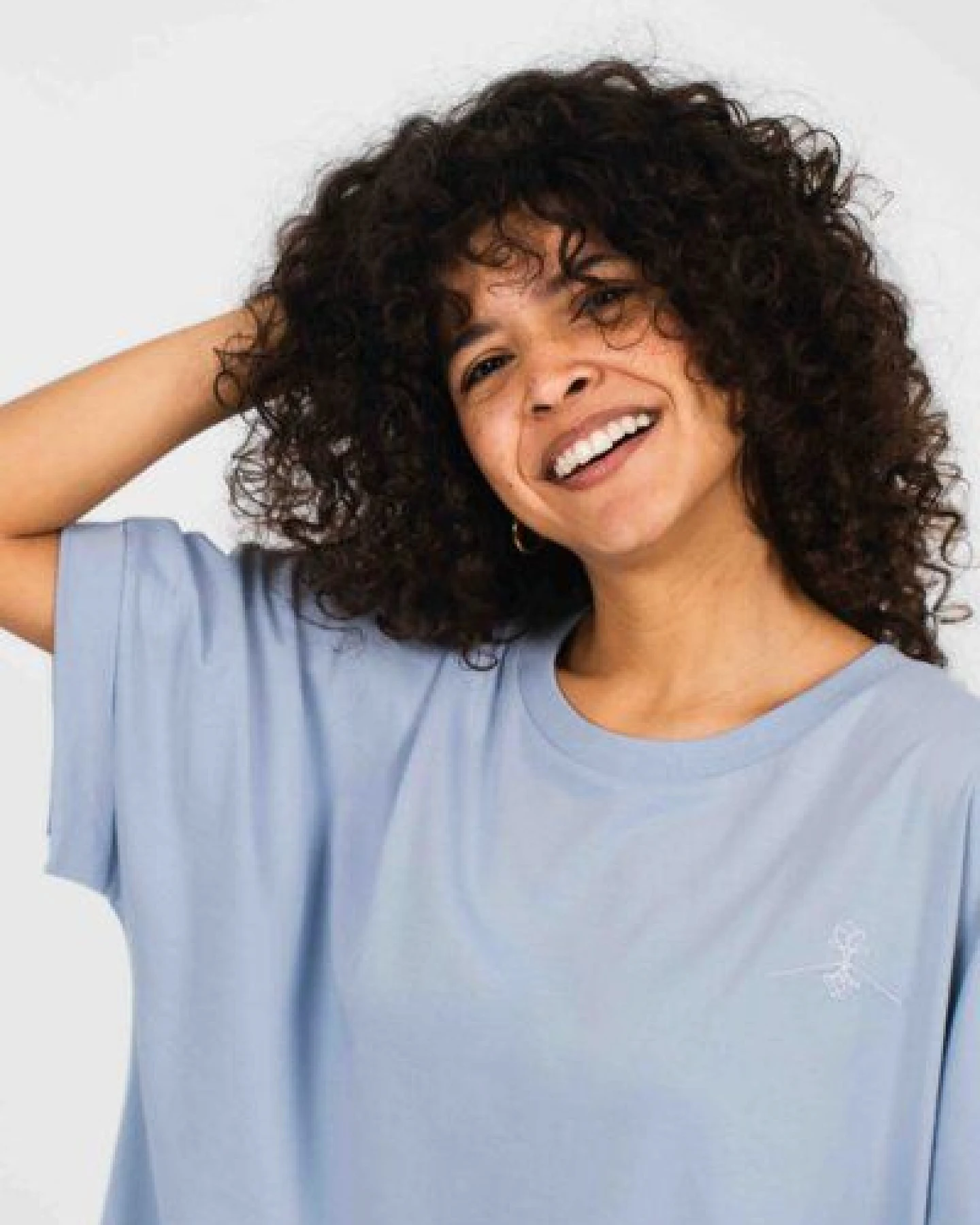 Greener Calendula T-Shirt mit Fledermausärmeln in Übergröße – Ansicht 3