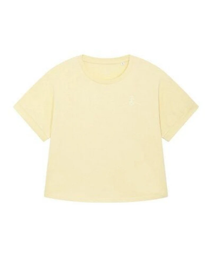 Greener Calendula T-Shirt mit Fledermausärmeln in Übergröße
