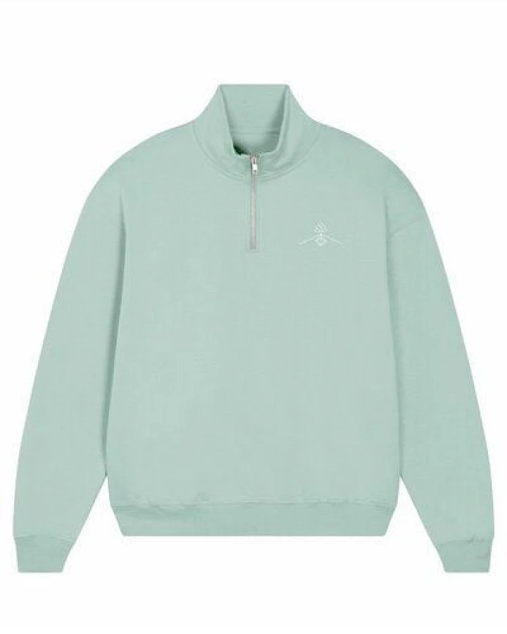 Greener Sweatshirt Cercis Reißverschlusskragen 100% Bio-Baumwolle