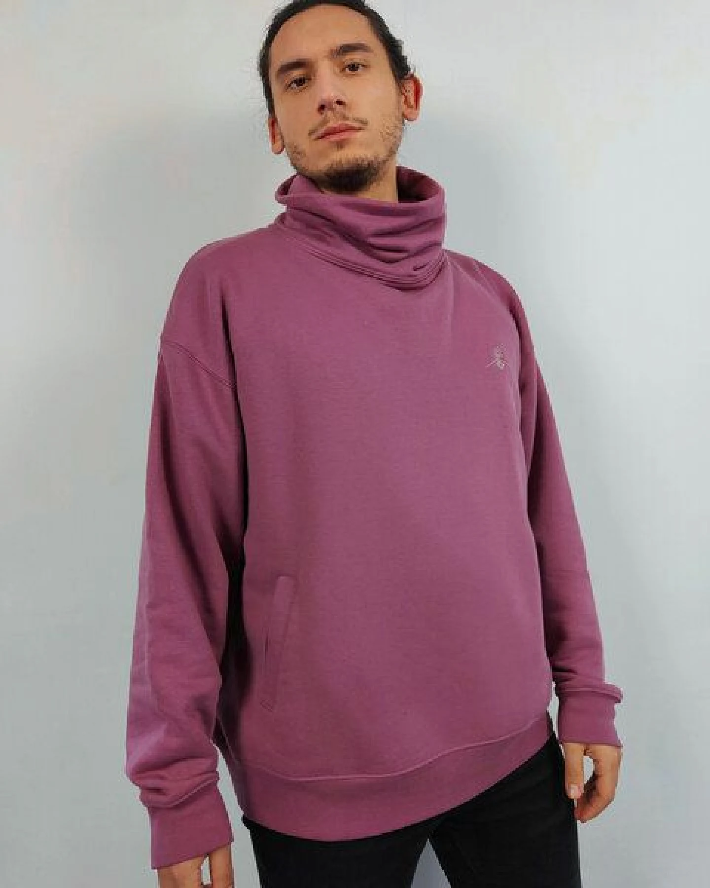 Greener Sweatshirt Übergröße Schornsteinkragen Lupinus – Ansicht 3
