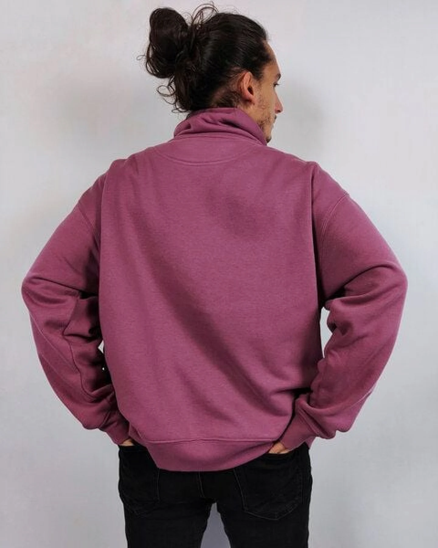 Greener Sweatshirt Übergröße Schornsteinkragen Lupinus – Ansicht 4