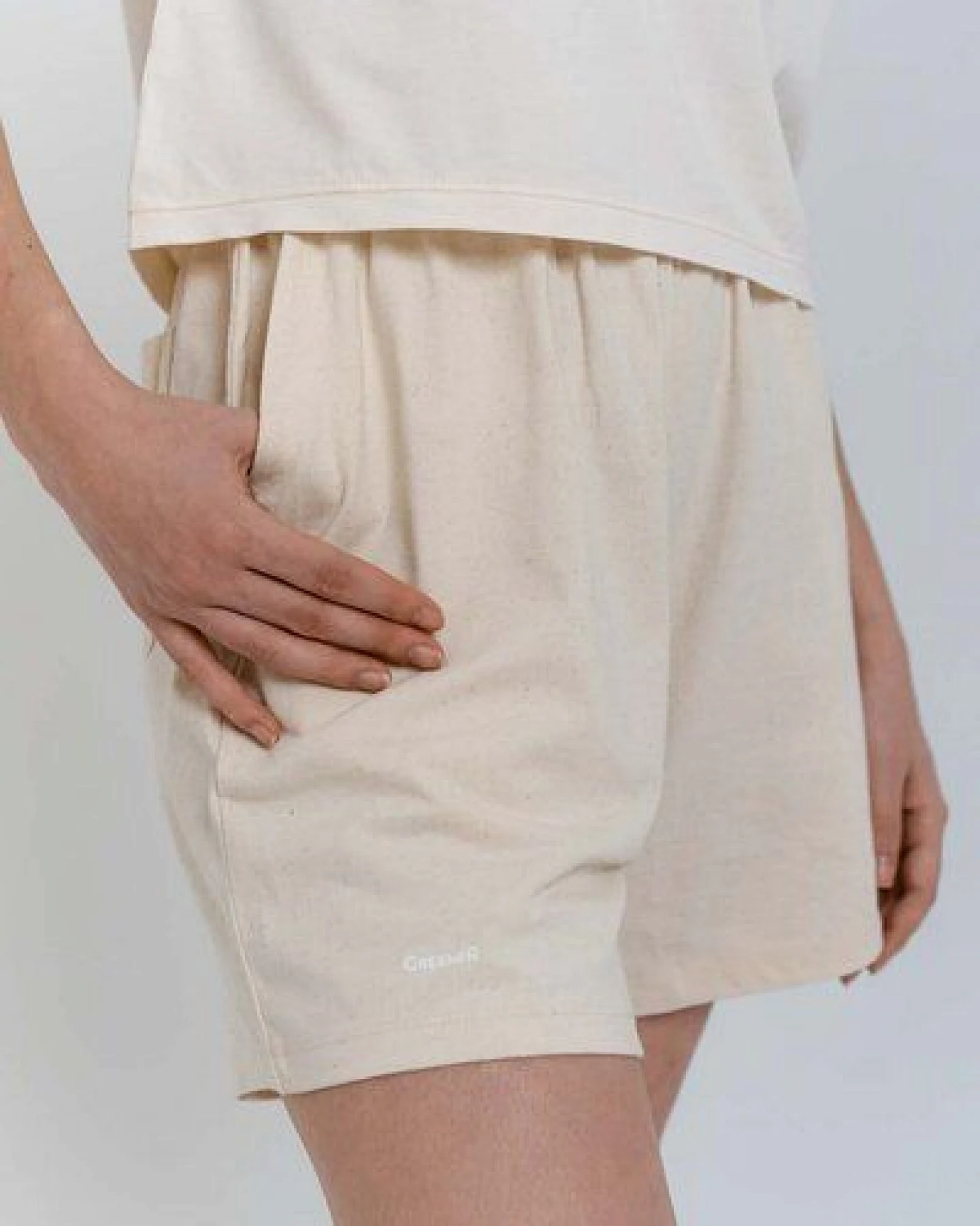 Greener Acorus Shorts aus lockerer Bio-Baumwolle – Ansicht 4