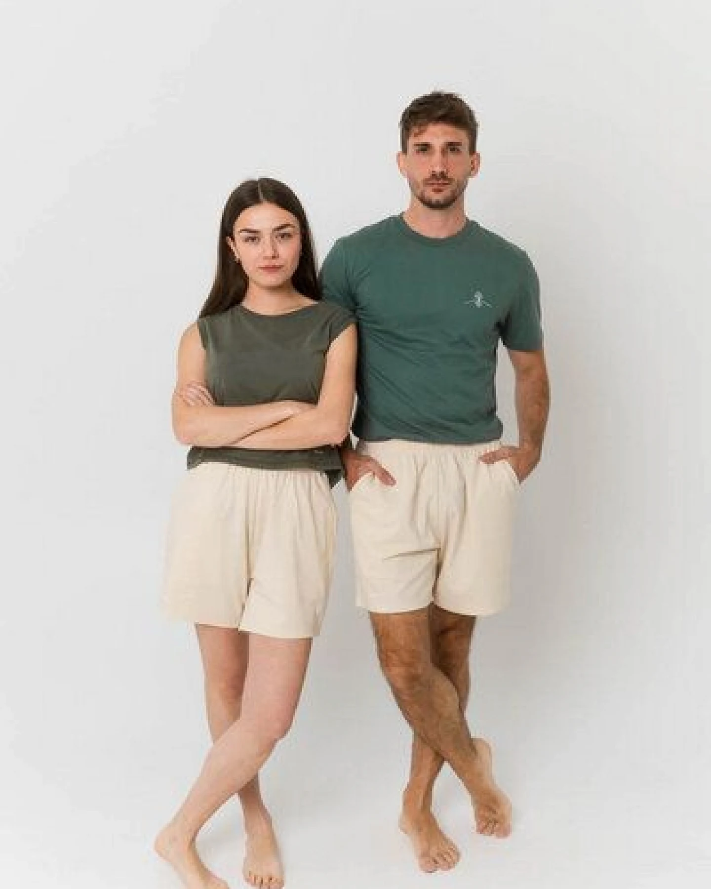 Greener Acorus Shorts aus lockerer Bio-Baumwolle – Ansicht 3