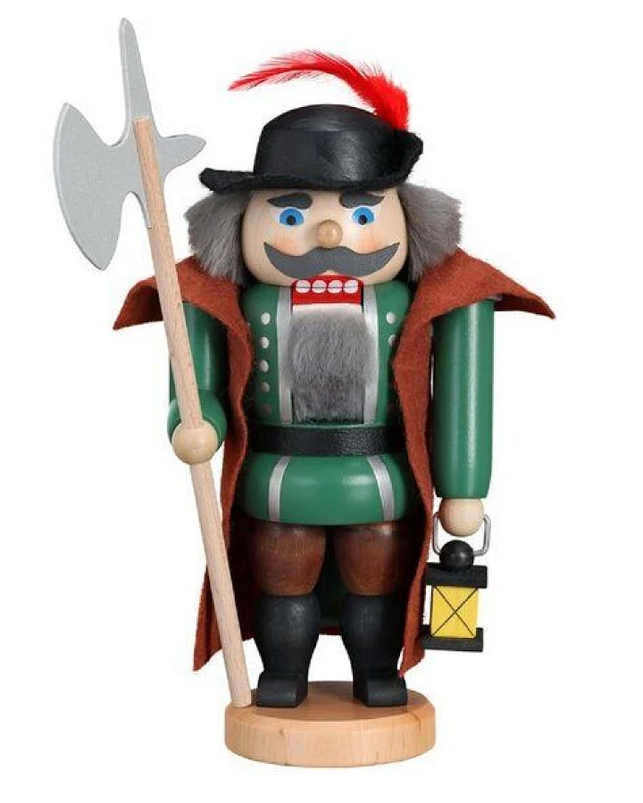 Seiffener Volkskunst eG Nussknacker aus Seiffen Nachtwächter 21 cm- aus dem Erzgebirge