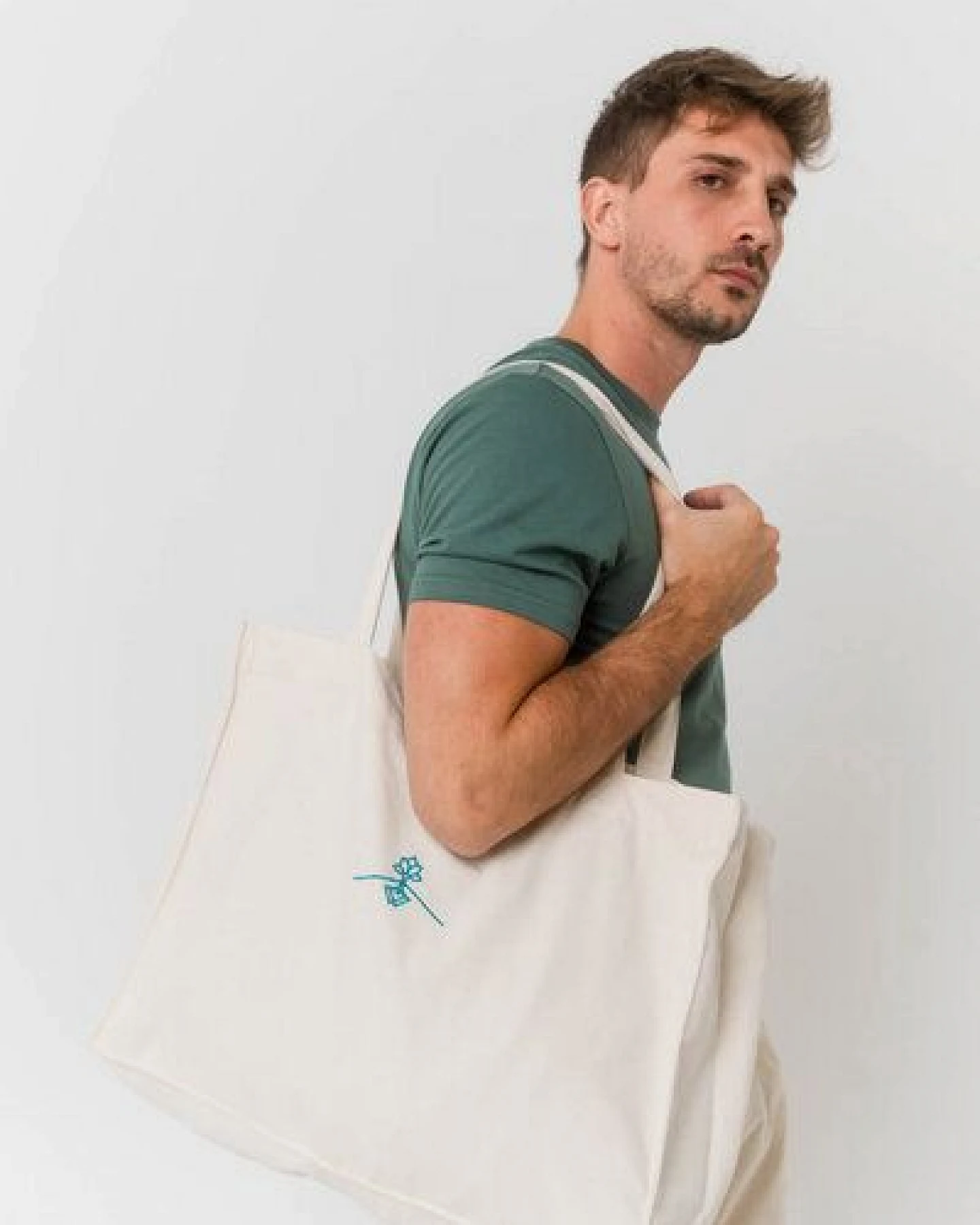 Greener Große Tasche aus recyceltem Segeltuch Inula – Ansicht 3