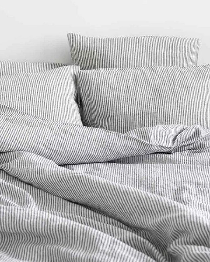 Linentales Bettwäsche-Set - Stonewashed Leinen - 100% aus Europa - 135x200cm / 155x220cm + 80x80cm