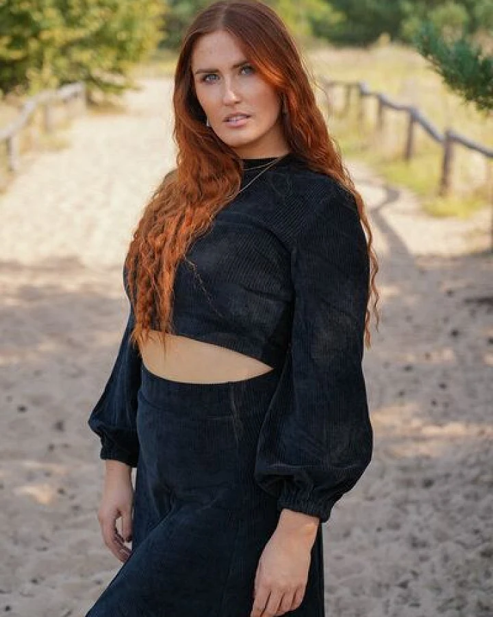 Vivien Joy Crop Cordpullover - Marleen Crop Pulli