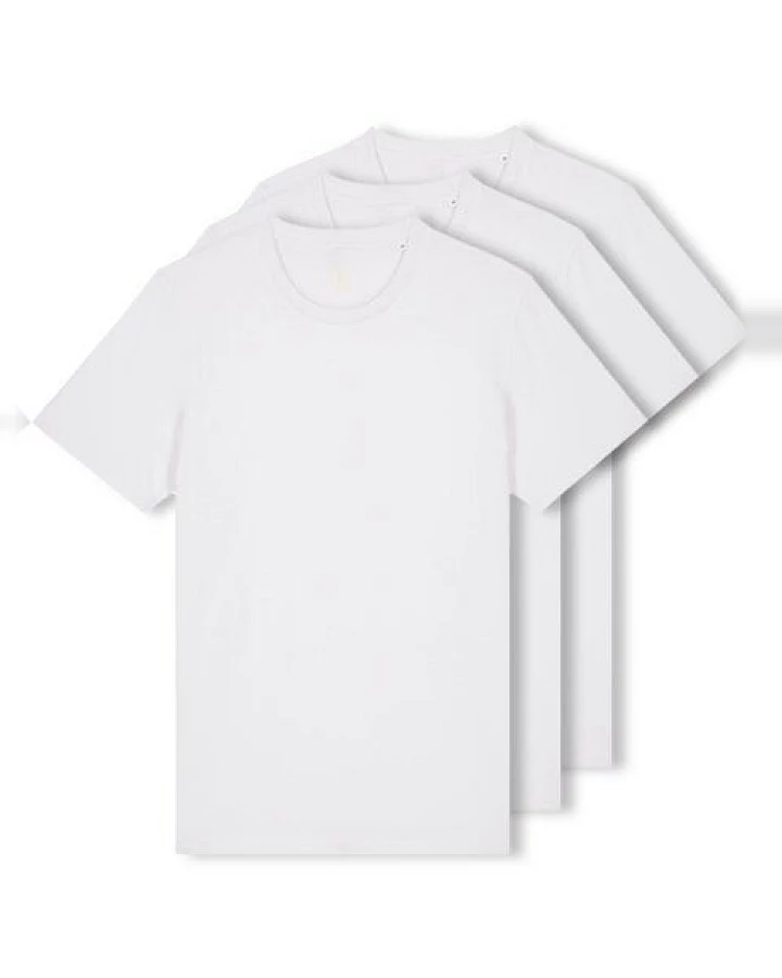 YTWOO 3er Pack Iconic Basic Unisex T-Shirt aus 100% Biobaumwolle|Essential Farben|Fair|Nachhaltig