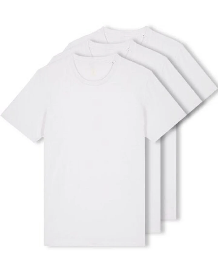 YTWOO 3er Pack Iconic Basic Unisex T-Shirt aus 100% Biobaumwolle|Essential Farben|Fair|Nachhaltig