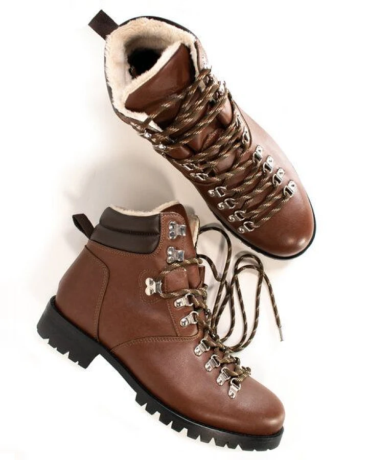 Will's Vegan Shop WVSport Isolierte Wasserdichte Alpine Trail-Wanderschuhe Herren