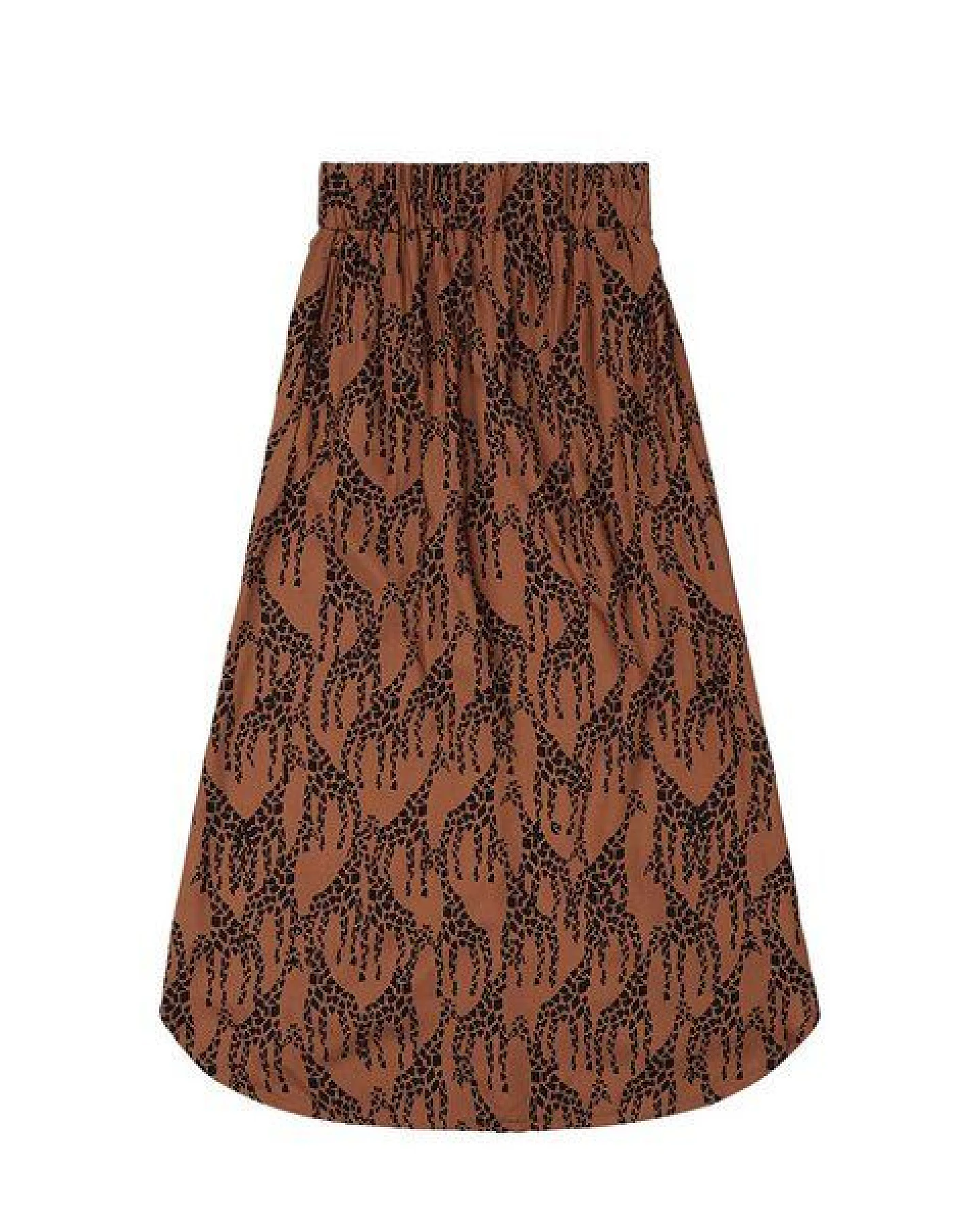 WiDDA berlin Gemusterter Midirock mit Giraffen Print aus ECOVERO – Ansicht 4