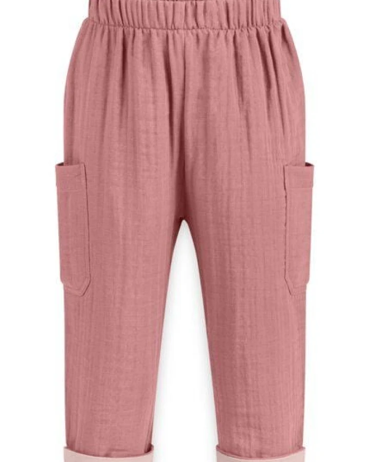 Mababu Zweifarbige Musselin-Hose