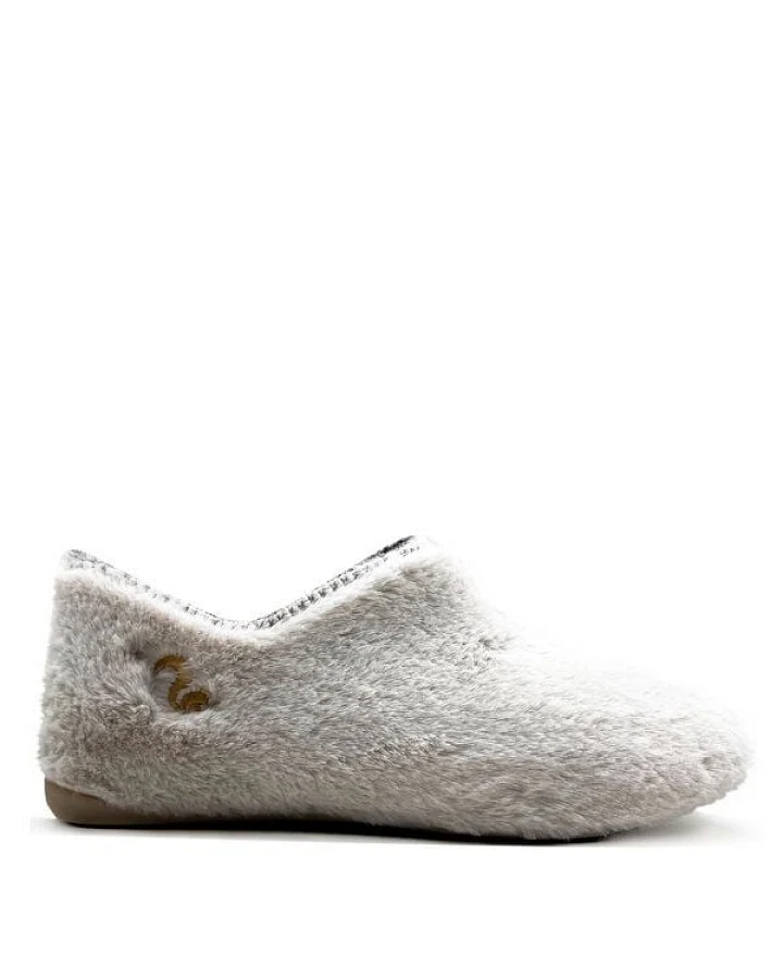 Hausschuh "thies ® Rec Slipper Boots" aus rec. Fell