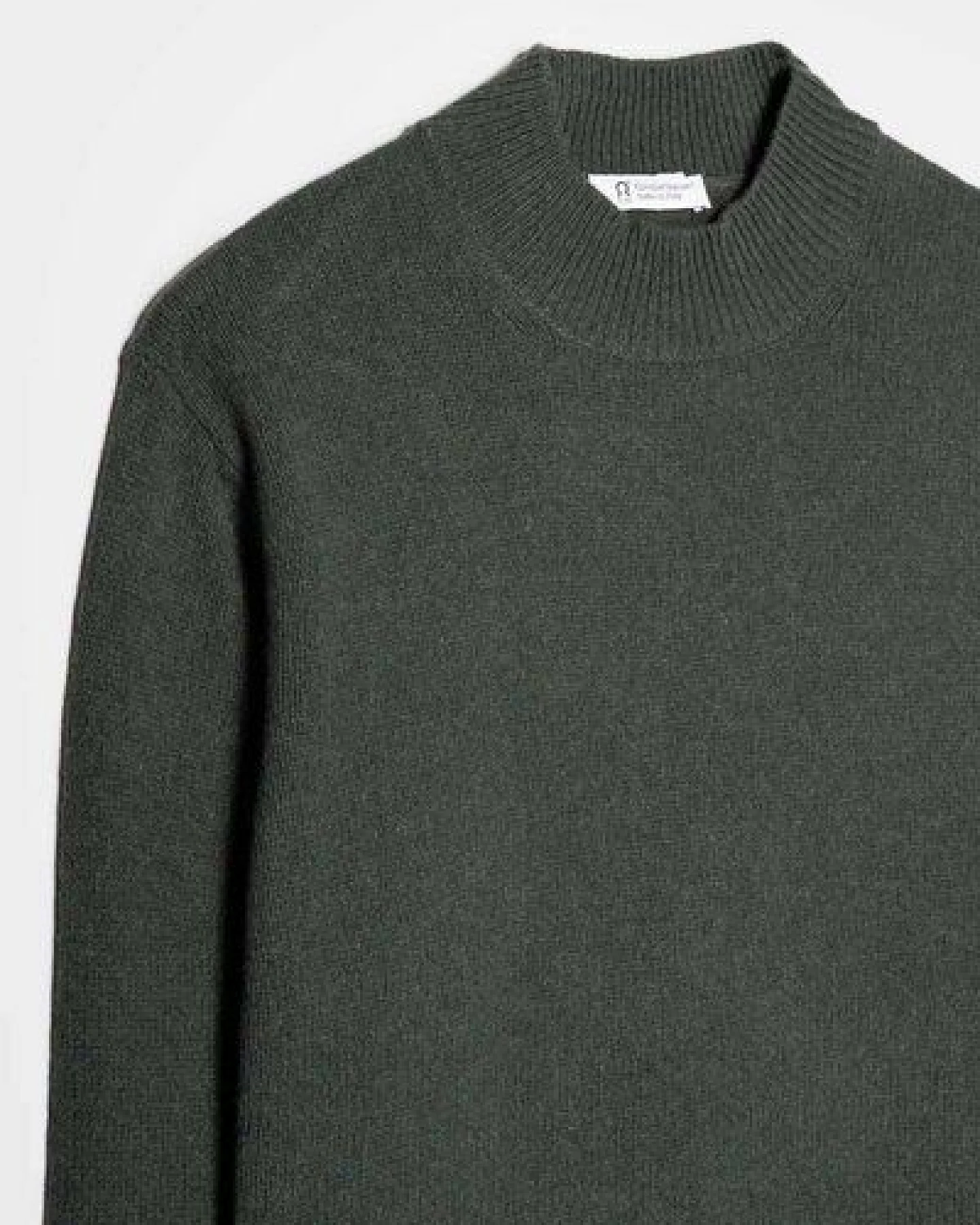Rifò - Circular Fashion Made in Italy Stehkragenpullover aus recycteltem Kaschmir Modell: Clemente – Ansicht 4
