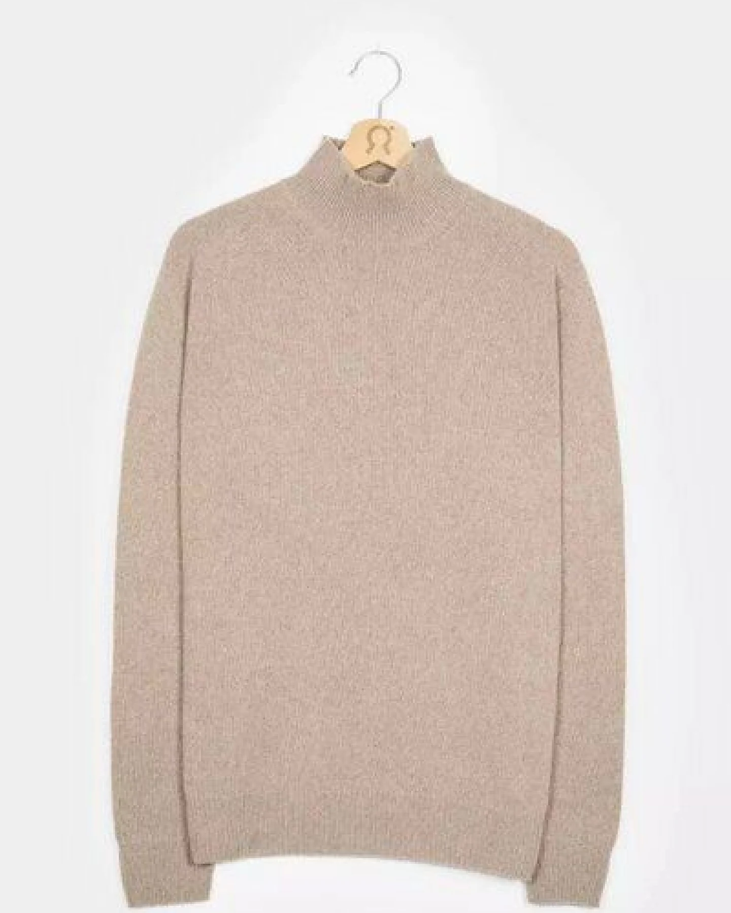 Rifò - Circular Fashion Made in Italy Stehkragenpullover aus recycteltem Kaschmir Modell: Clemente – Ansicht 3