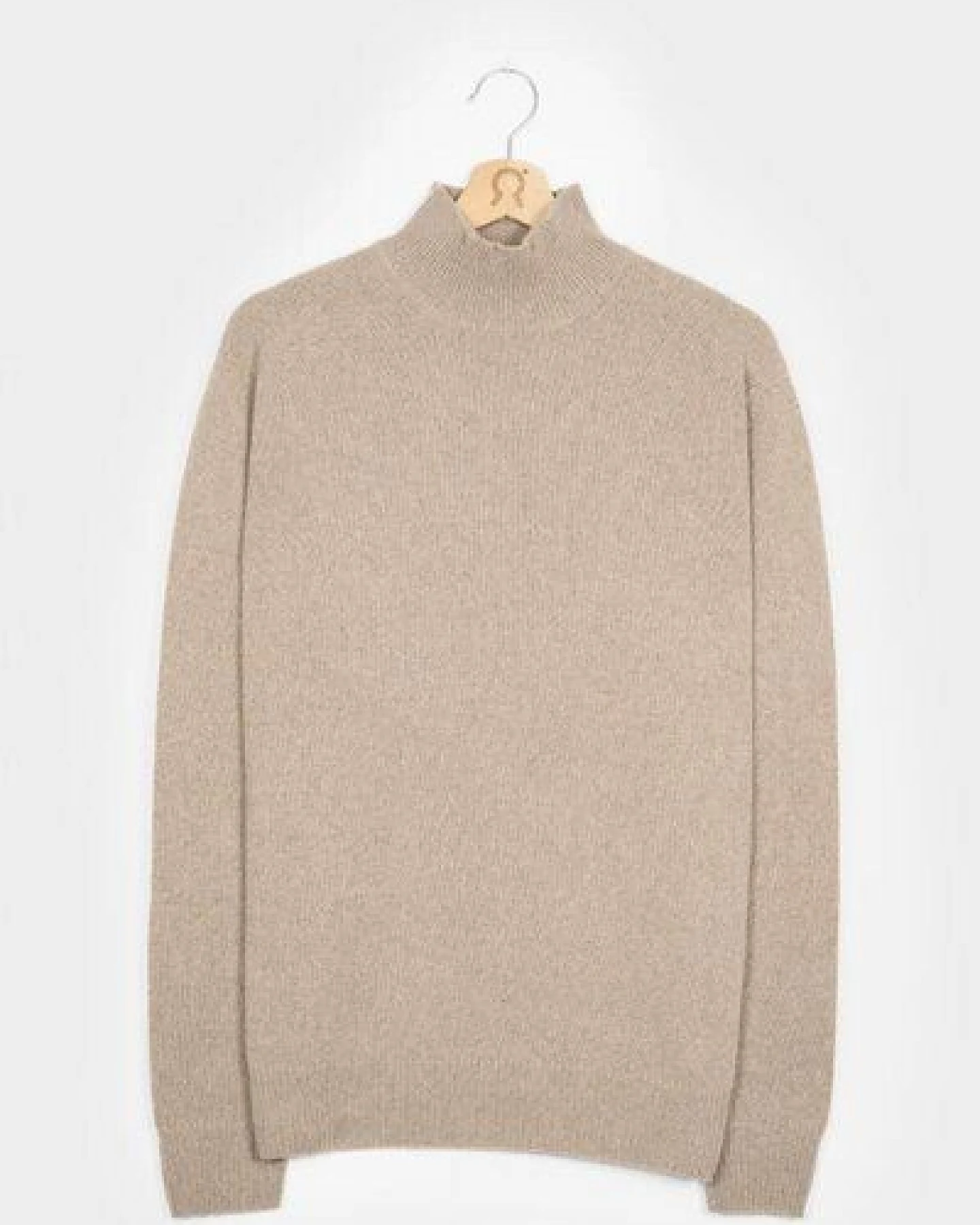 Rifò - Circular Fashion Made in Italy Stehkragenpullover aus recycteltem Kaschmir Modell: Clemente – Ansicht 3