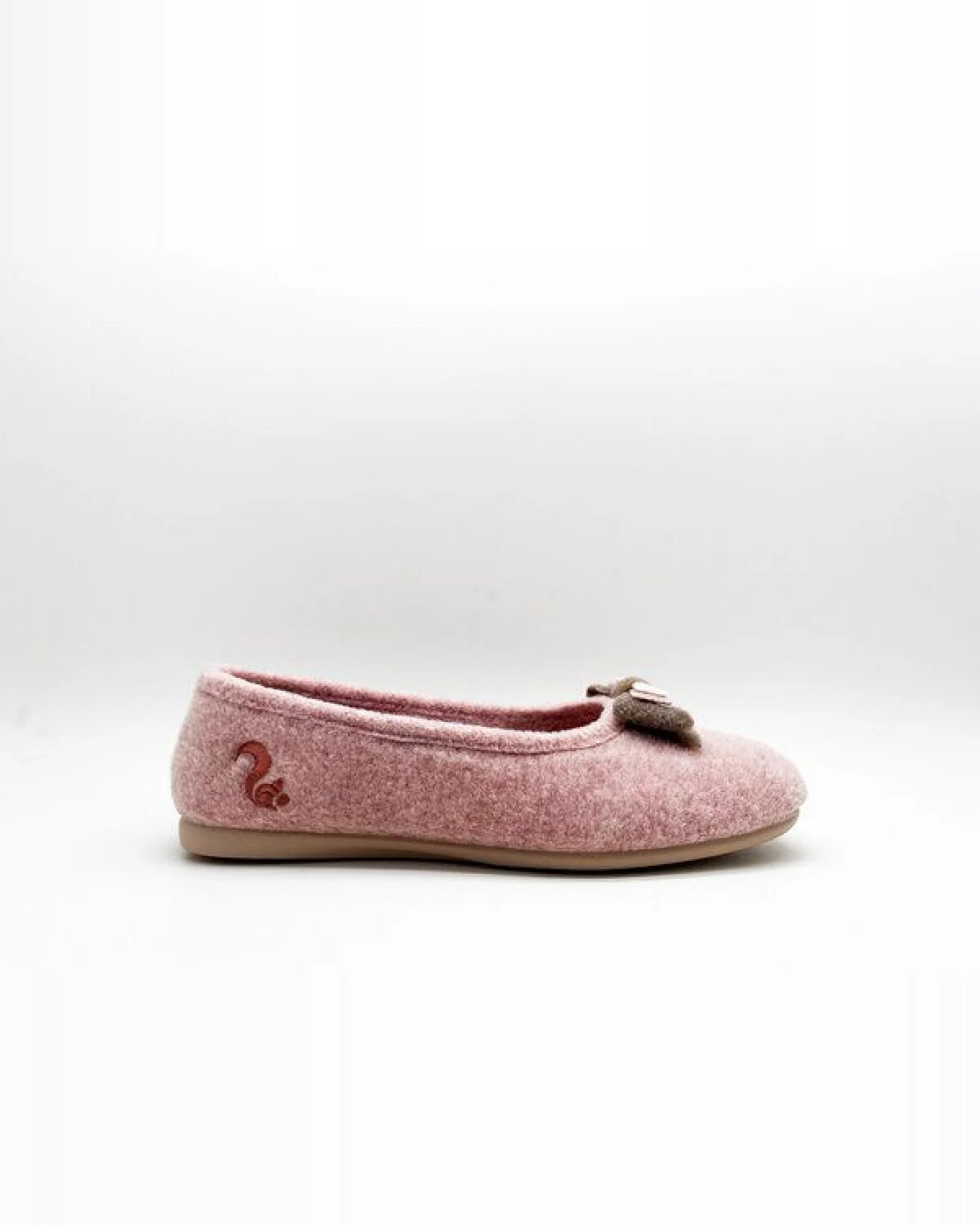 Veganer Hausschuh "thies ® Eco Bow Ballerina" aus recycelten PES, fair produziert – Ansicht 2