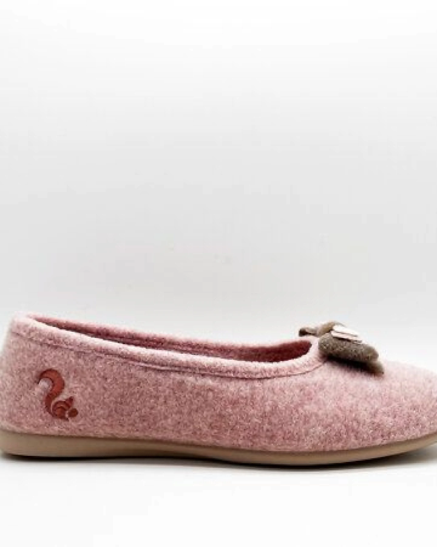 Veganer Hausschuh "thies ® Eco Bow Ballerina" aus recycelten PES, fair produziert – Ansicht 2
