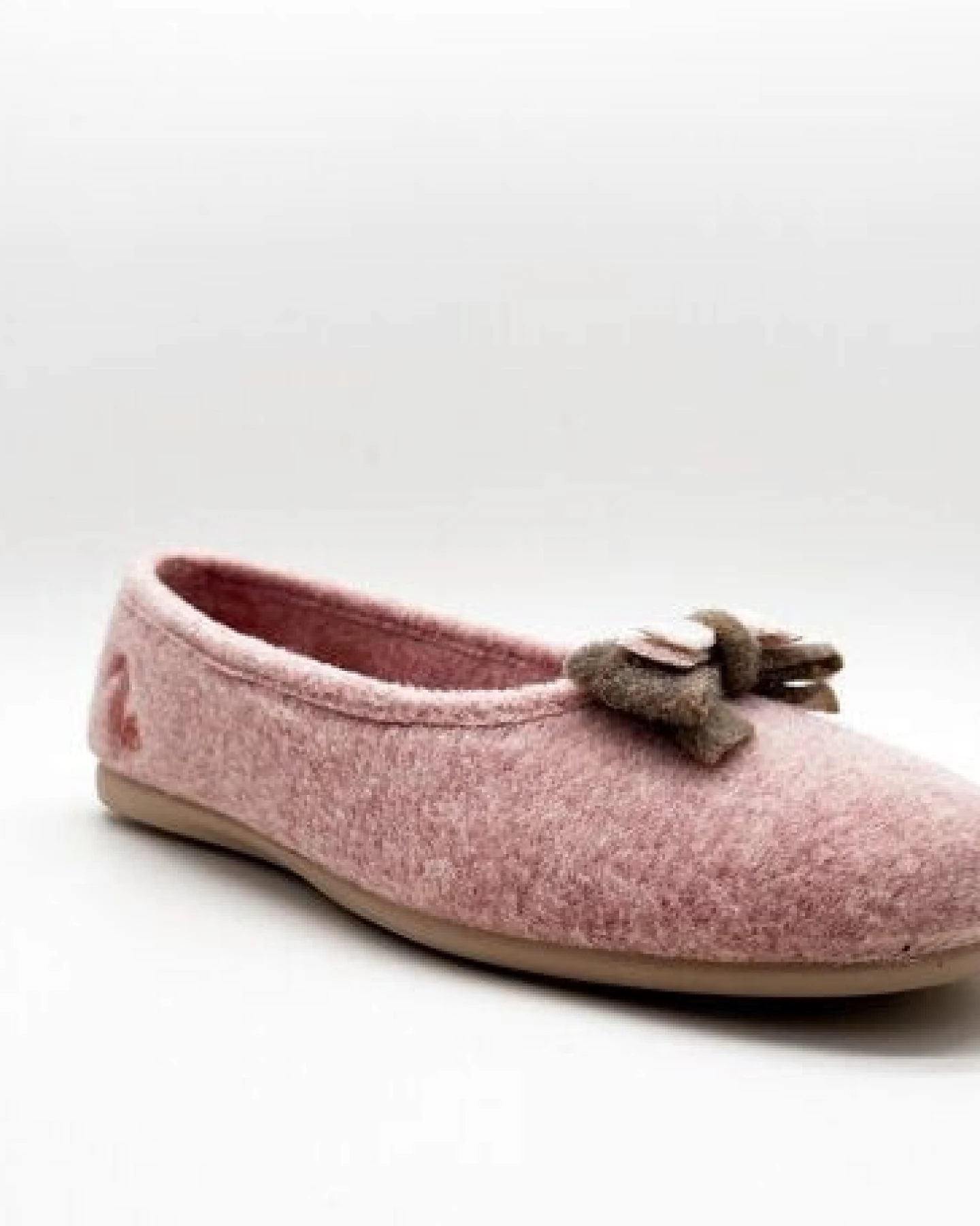 Veganer Hausschuh "thies ® Eco Bow Ballerina" aus recycelten PES, fair produziert – Ansicht 4