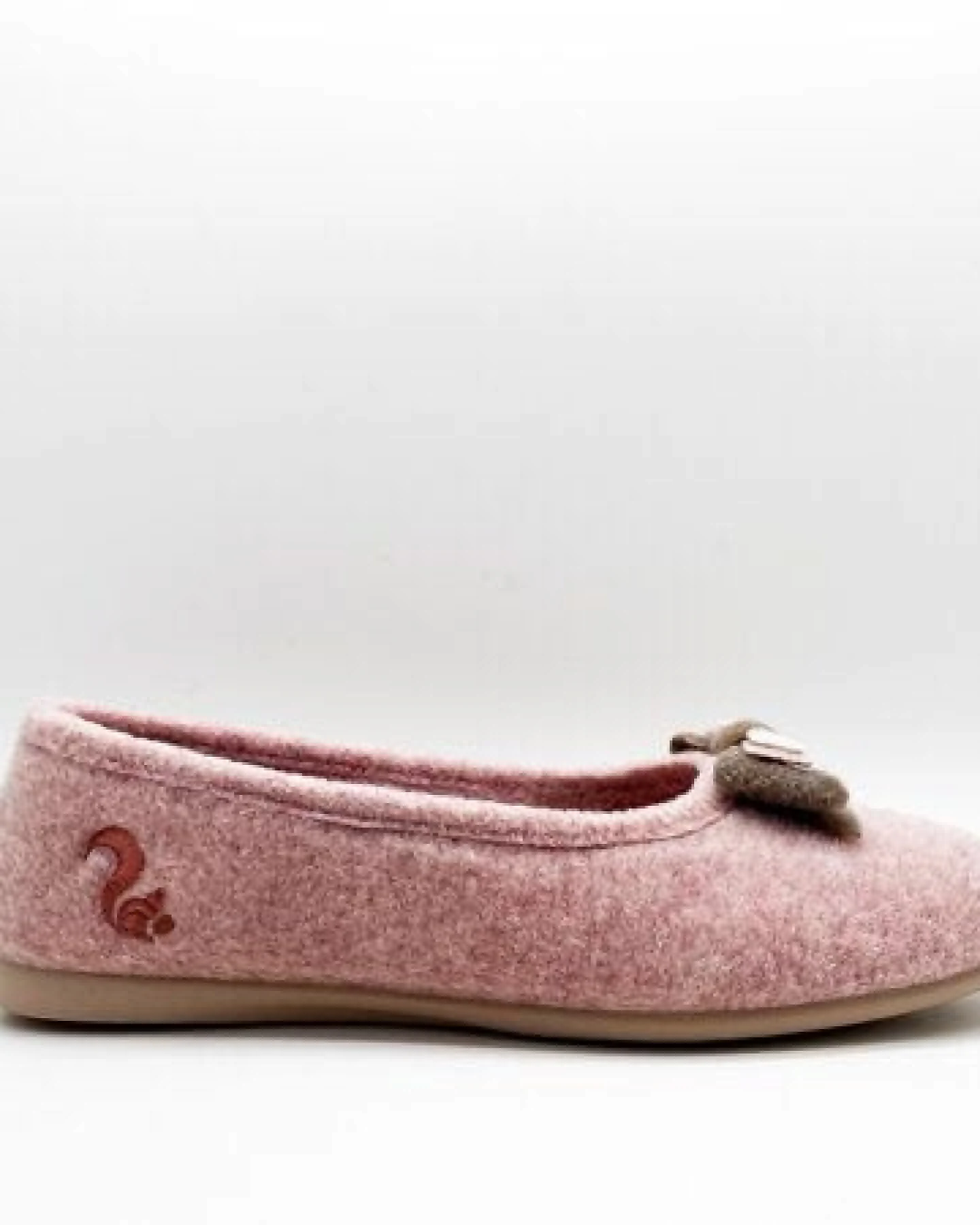 Veganer Hausschuh "thies ® Eco Bow Ballerina" aus recycelten PES, fair produziert – Ansicht 2