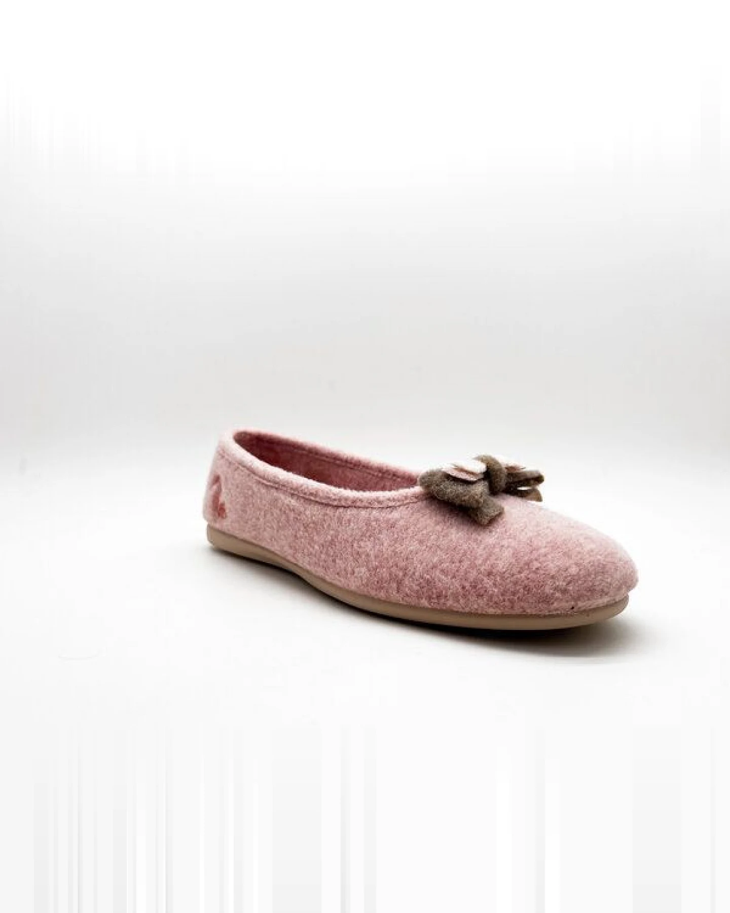 Veganer Hausschuh "thies ® Eco Bow Ballerina" aus recycelten PES, fair produziert – Ansicht 4