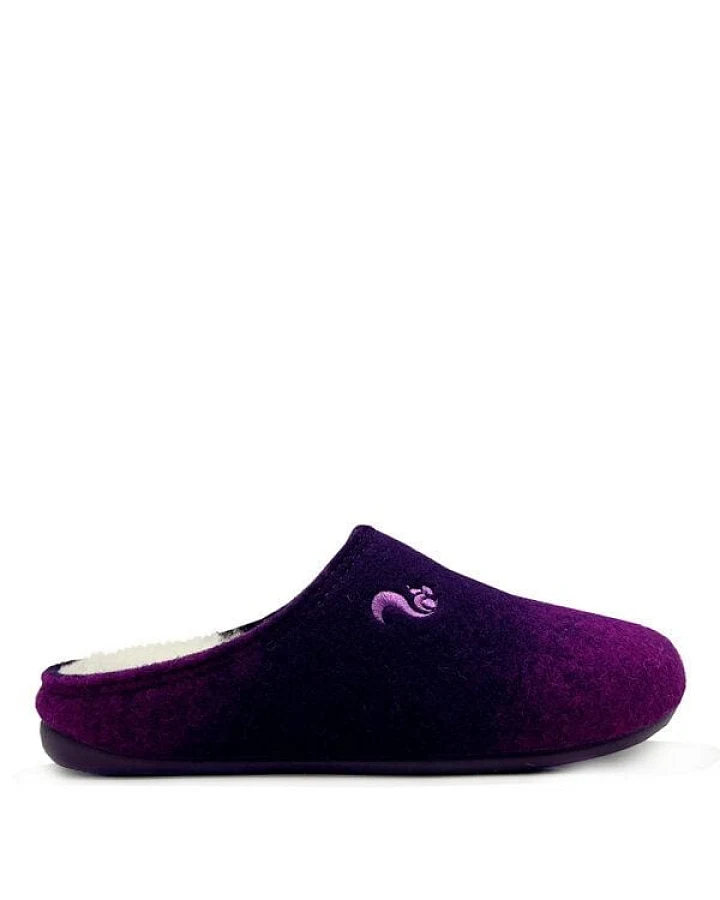 Hausschuh "thies ® Eco Shade Slipper" aus weichem, recyceltem Wollfilz