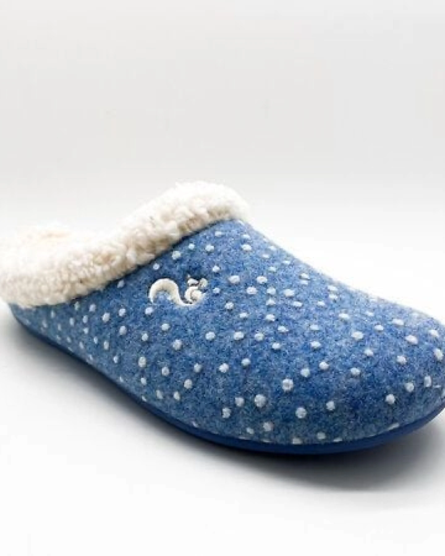 Hausschuh "thies ® Eco Snow Cozy Slipper" aus weichem Wollfilz, zert. Bio-Baumwolle – Ansicht 4