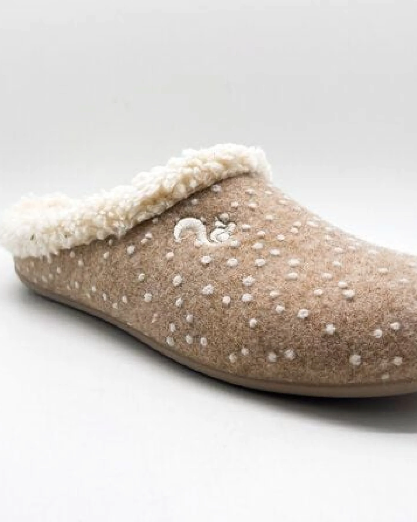 Hausschuh "thies ® Eco Snow Cozy Slipper" aus weichem Wollfilz, zert. Bio-Baumwolle – Ansicht 4