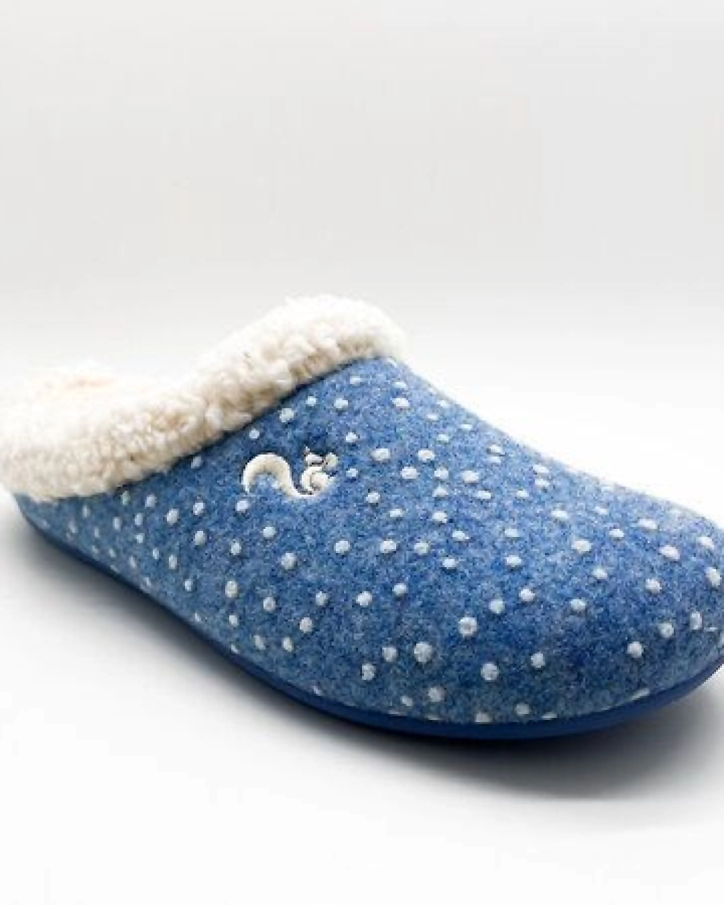 Hausschuh "thies ® Eco Snow Cozy Slipper" aus weichem Wollfilz, zert. Bio-Baumwolle – Ansicht 4