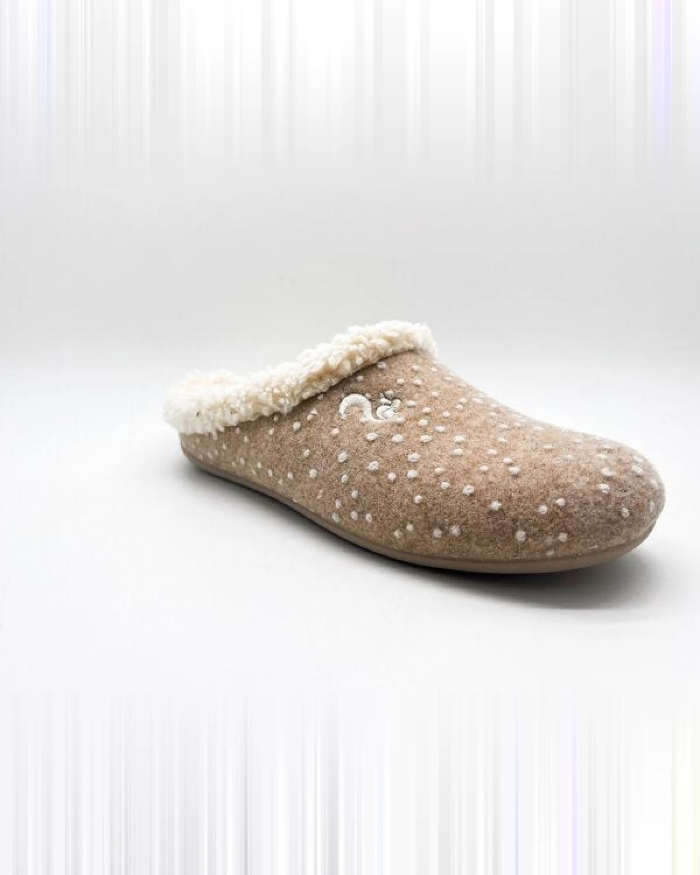 Hausschuh "thies ® Eco Snow Cozy Slipper" aus weichem Wollfilz, zert. Bio-Baumwolle – Ansicht 4