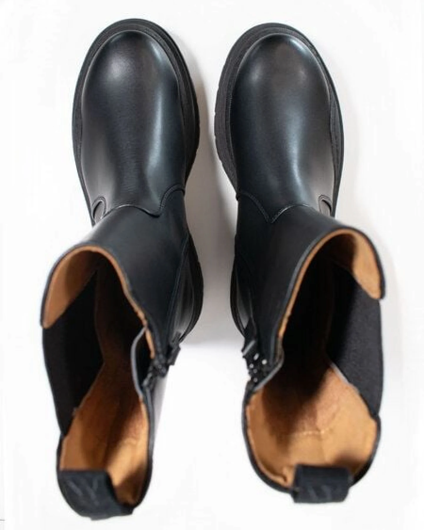 Will's Vegan Shop Halbhohe Chelsea-Stiefel mit Gleitsohl Damen – Ansicht 4