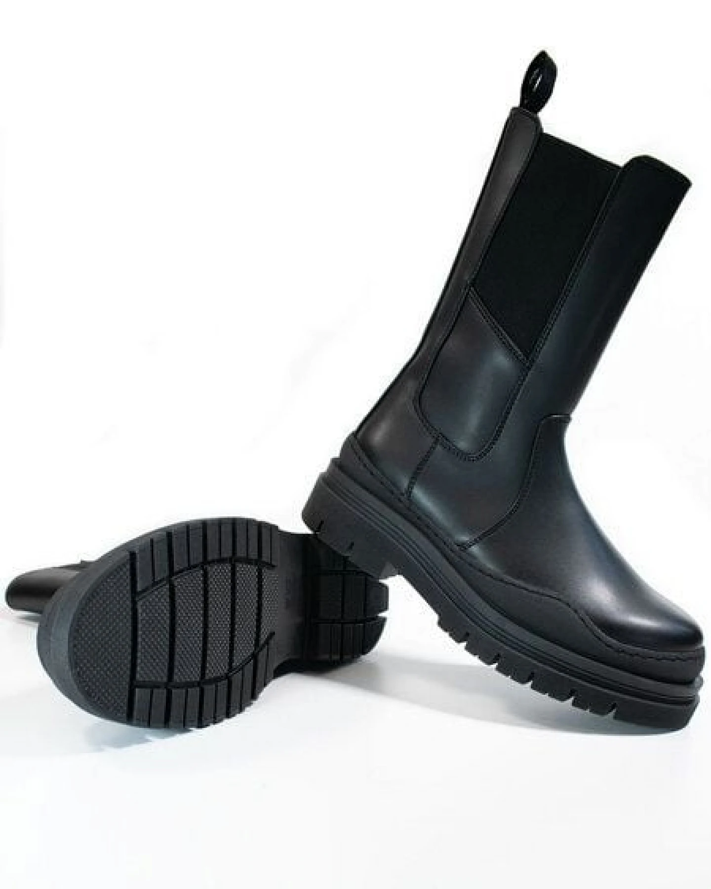 Will's Vegan Shop Halbhohe Chelsea-Stiefel mit Gleitsohl Damen – Ansicht 3
