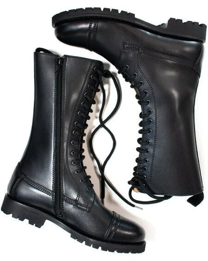 Will's Vegan Shop Goodyear Welt 14 Eye Stiefel Damen