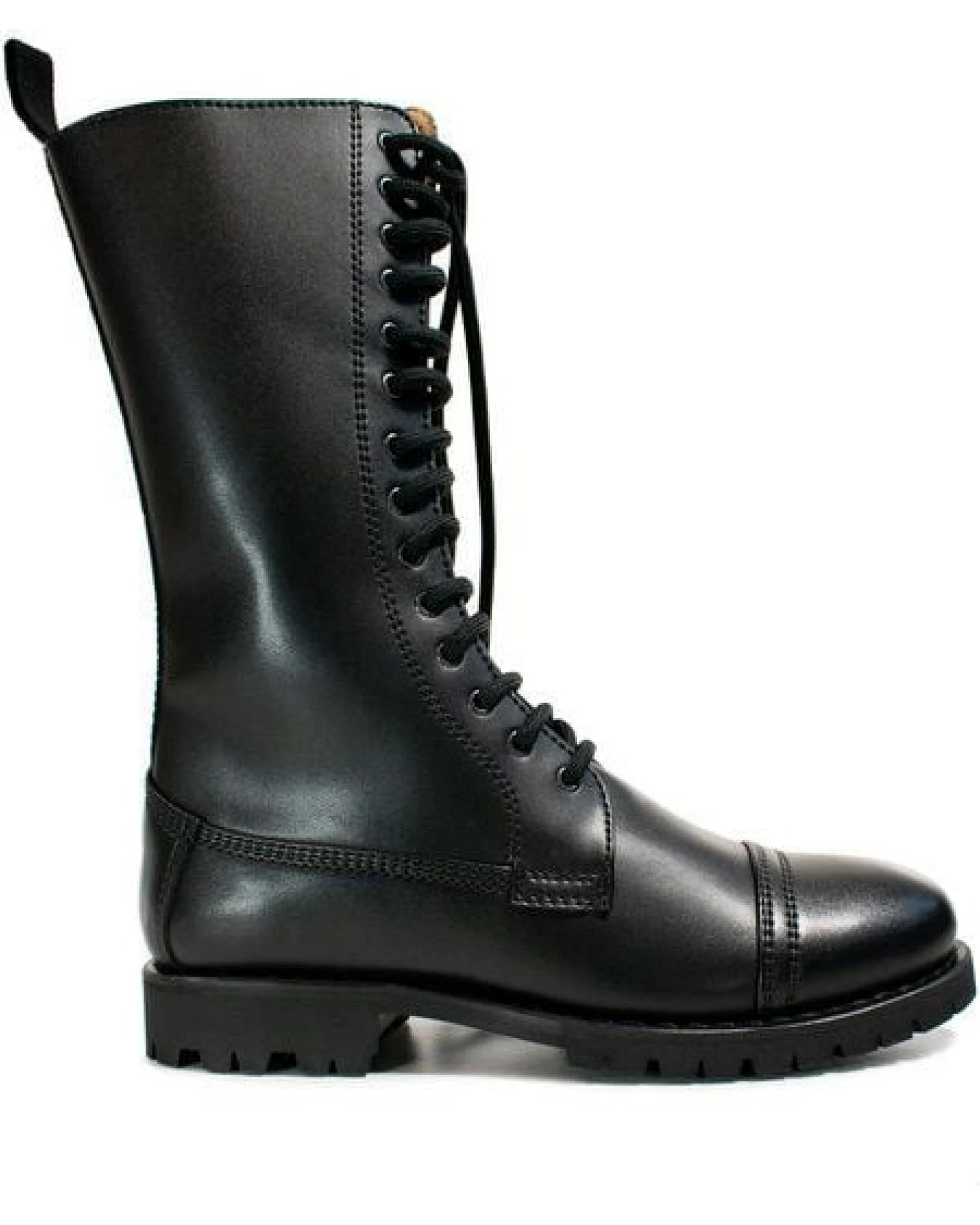 Will's Vegan Shop Goodyear Welt 14 Eye Stiefel Damen – Ansicht 4