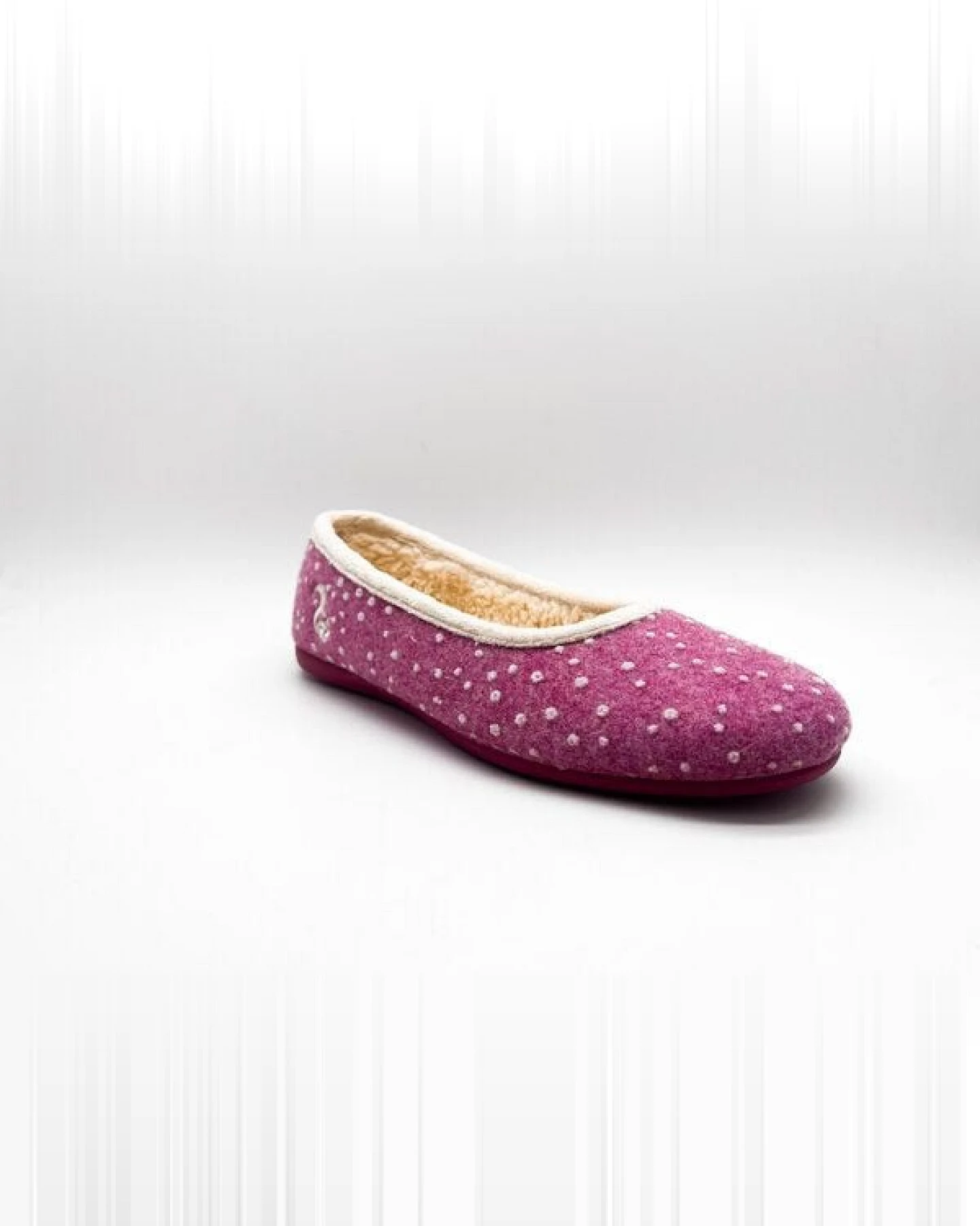 Veganer Hausschuh "thies ® Eco Snow Ballerina" aus weichem Wollfilz, zert. Bio-Baumwolle – Ansicht 4