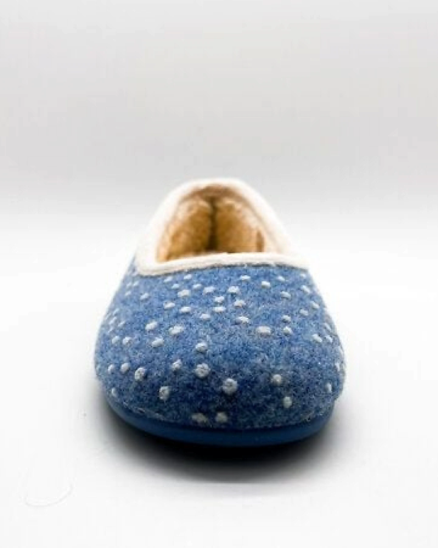 Veganer Hausschuh "thies ® Eco Snow Ballerina" aus weichem Wollfilz, zert. Bio-Baumwolle – Ansicht 3