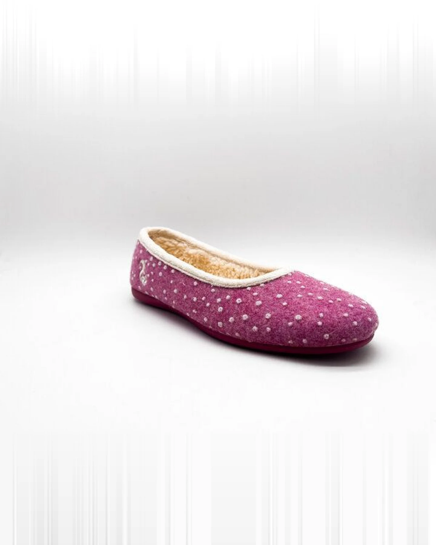 Veganer Hausschuh "thies ® Eco Snow Ballerina" aus weichem Wollfilz, zert. Bio-Baumwolle – Ansicht 4