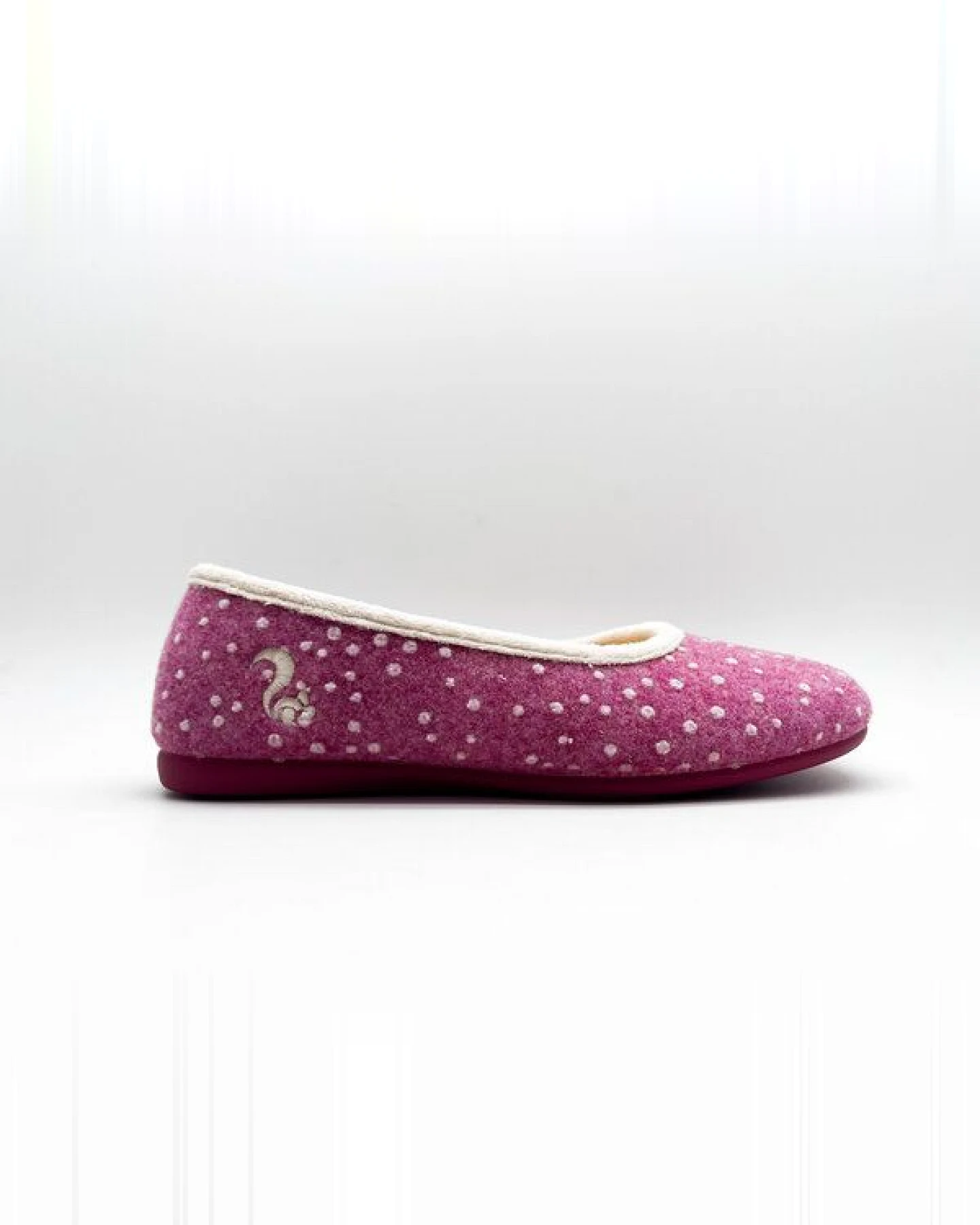Veganer Hausschuh "thies ® Eco Snow Ballerina" aus weichem Wollfilz, zert. Bio-Baumwolle – Ansicht 2
