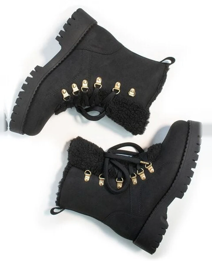 Will's Vegan Shop Recycelte vegane Shearling-Stiefel Damen