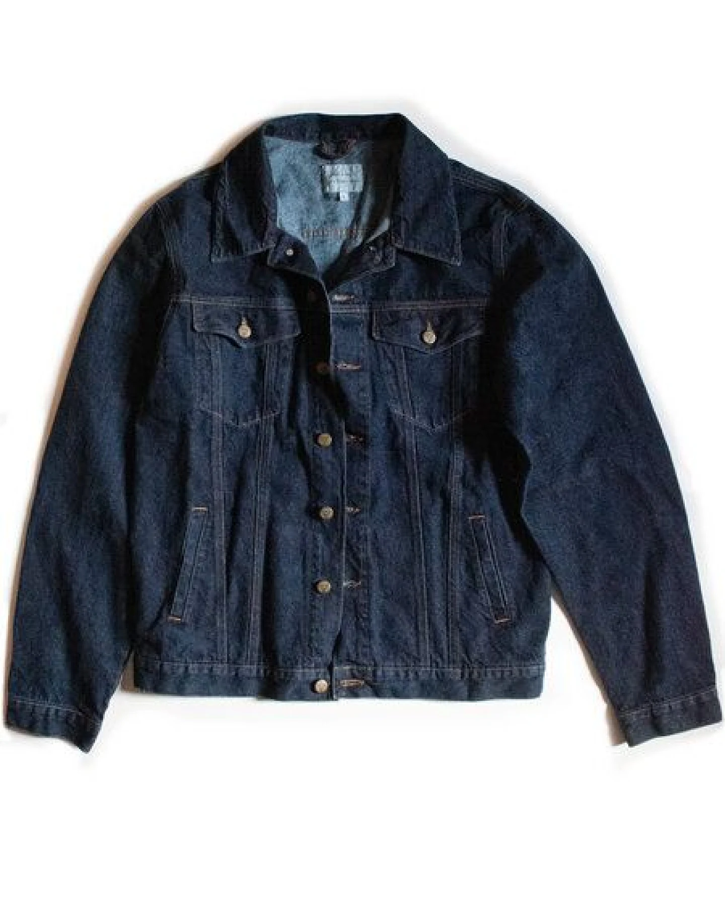 Will's Vegan Shop Recycelte Denim-Jacke Herren – Ansicht 2