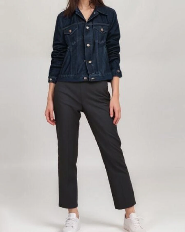 Will's Vegan Shop Recycelte Denim-Jacke Damen