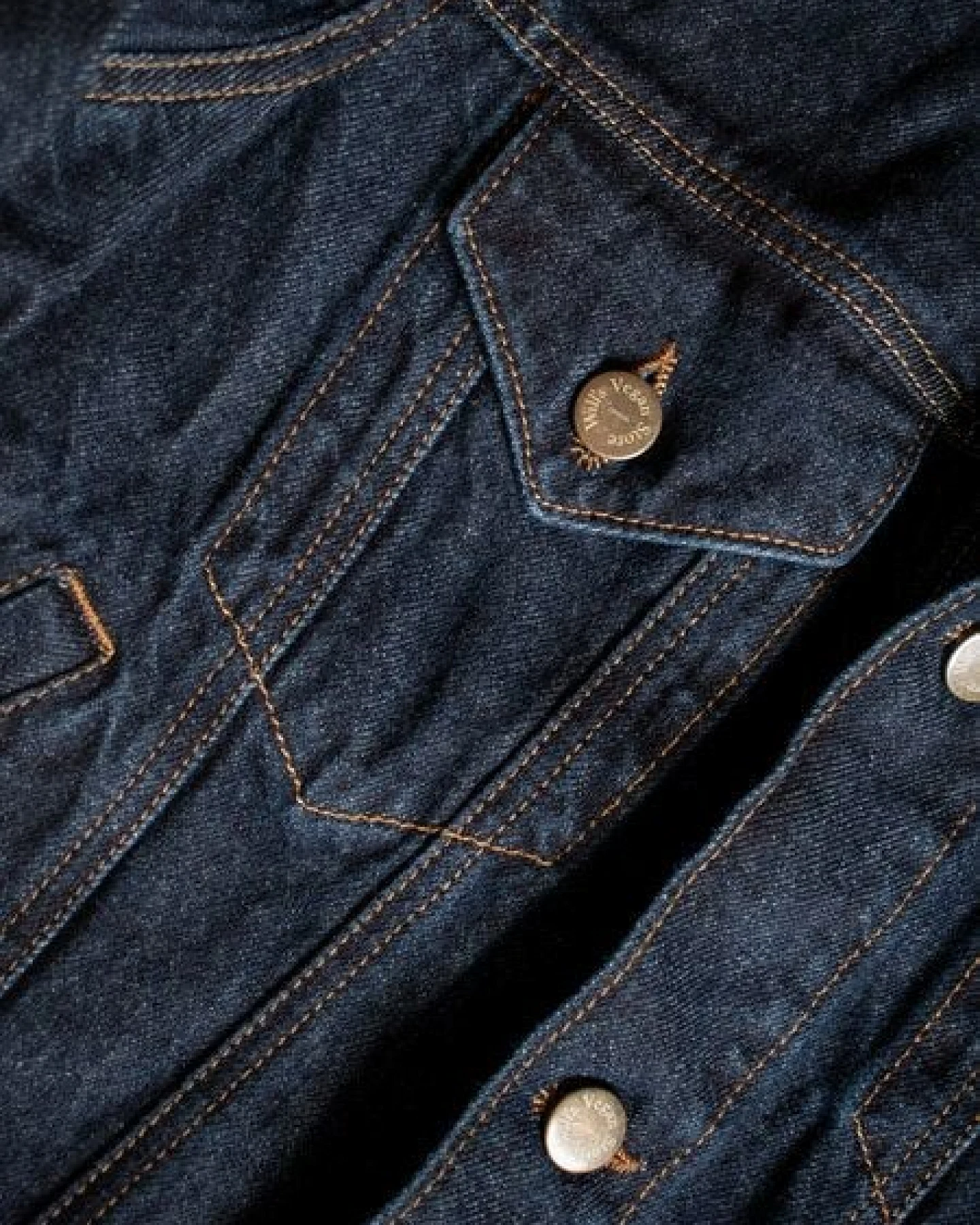 Will's Vegan Shop Recycelte Denim-Jacke Damen – Ansicht 3
