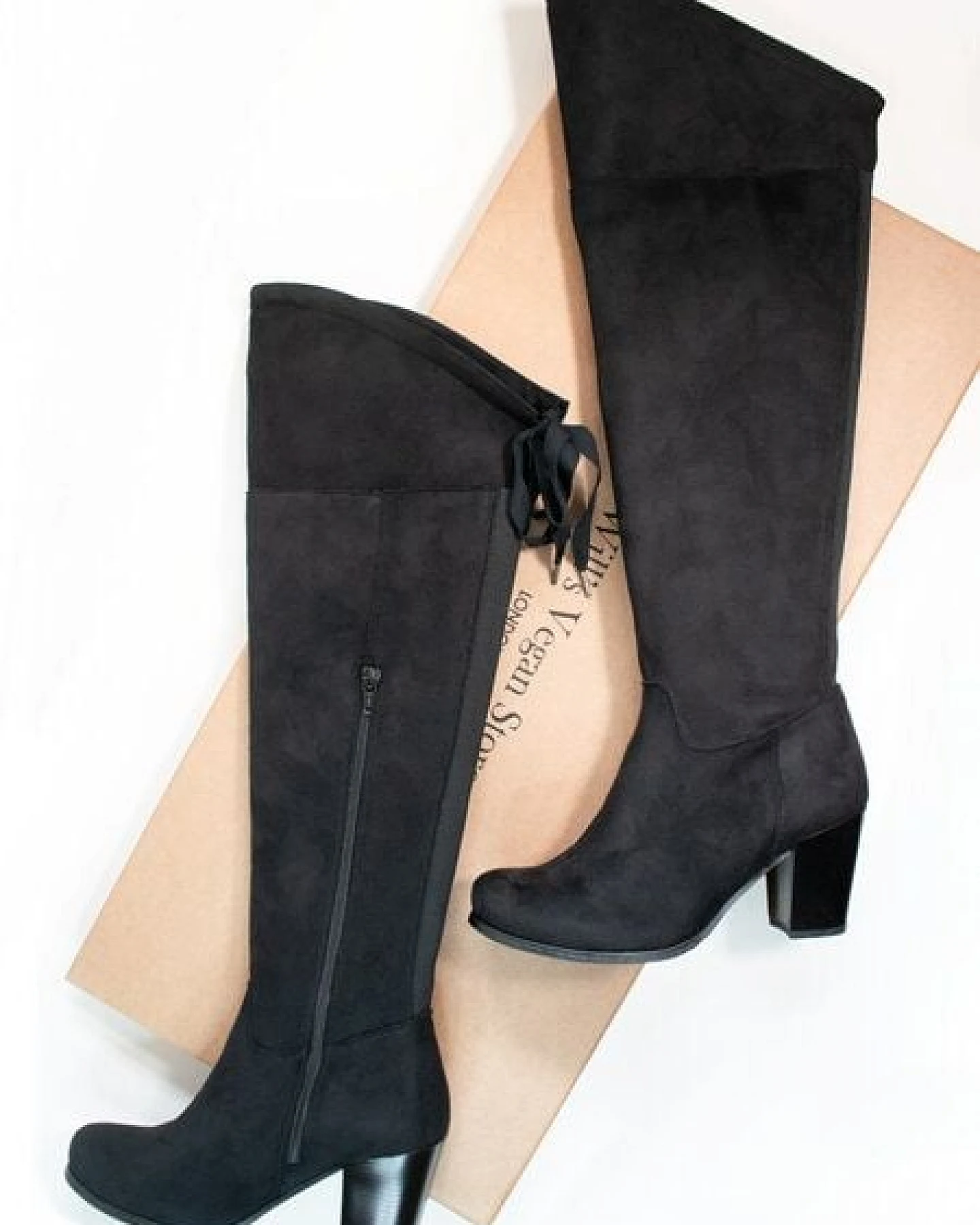 Will's Vegan Shop Over the Knee Stiefel Damen – Ansicht 2