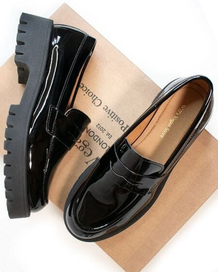 Will's Vegan Shop Gleissohle Penny Loafers Damen