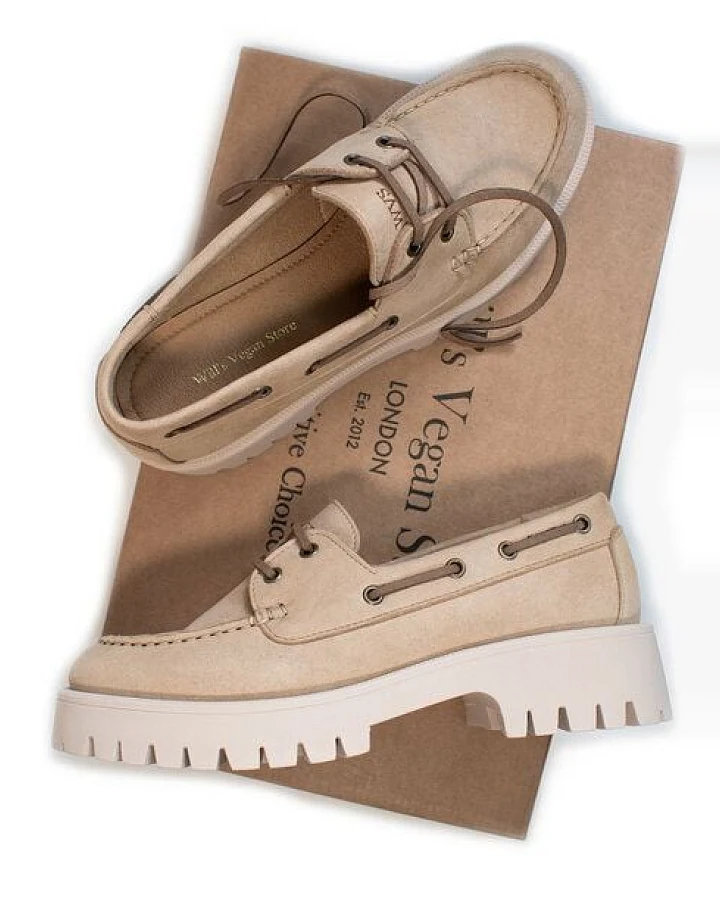 Will's Vegan Shop Track Sole Vegan Wildleder Loafers Damen